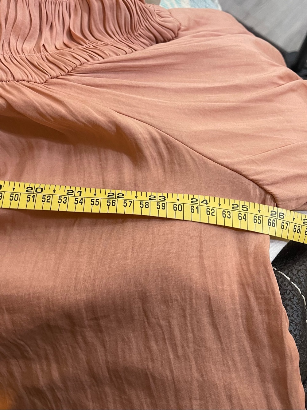 Mustard Seed Blush Pink Smocked Yoke Blouse - Picture 8 of 11